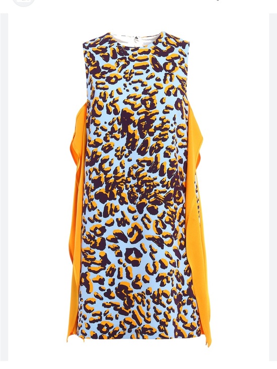 blue and orange leopard print dress Blue Leopard Cut-Out Boho Maxi Dress